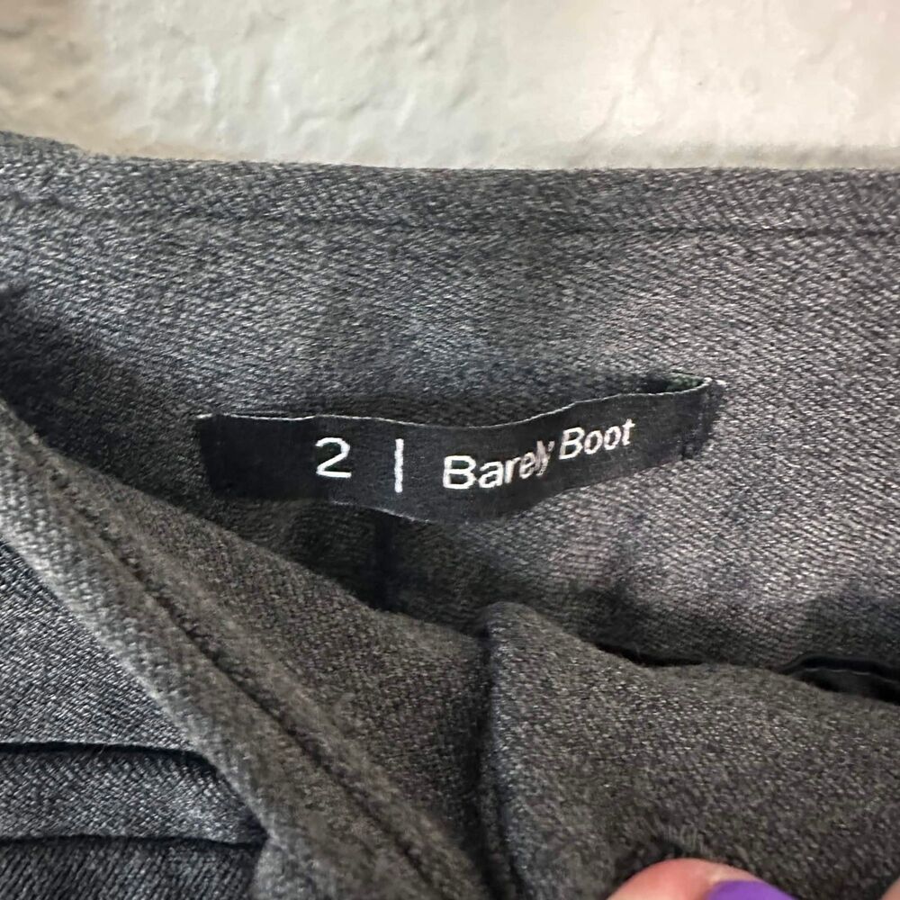 Talbots Barely Boot Dress Pants Size 2 Charcoal Gray Trousers Stretch Workwear - Picture 5 of 5
